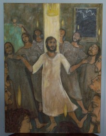 "The Gospel of Thomas - The Last Dance" - mixed media on canvas